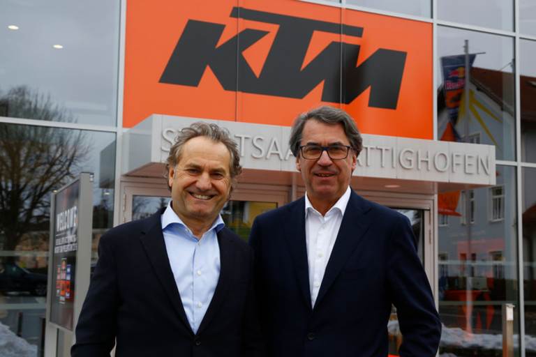 Hubert Trunkenpolz und Stefan Pierer (rechts)