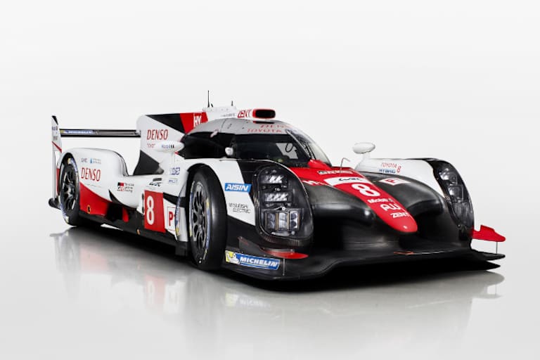 Der 2017er Toyota TS050 Hybrid im Studio