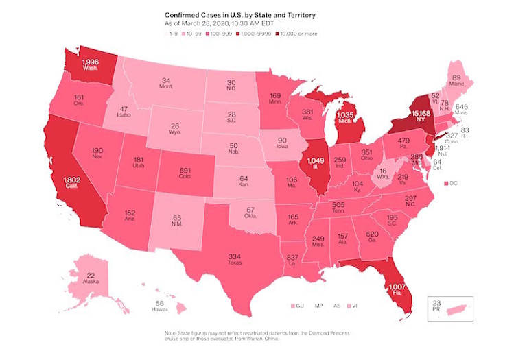 Die Coronavirus-Zahlen aus den USA