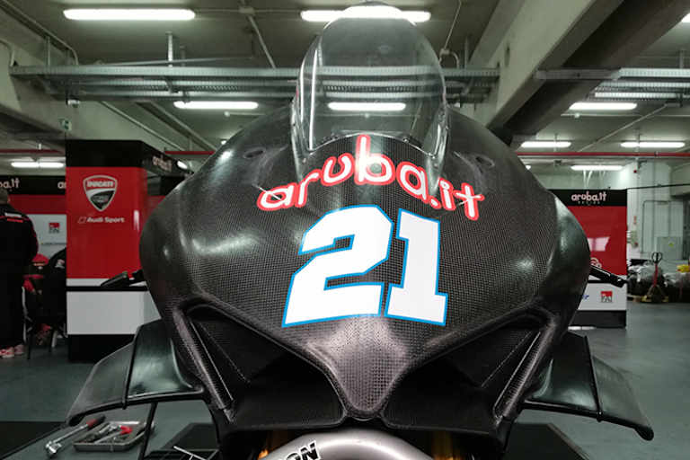 Sorgen für mehr Anpressdruck am Vorderrad: Die Ducati-Winglets