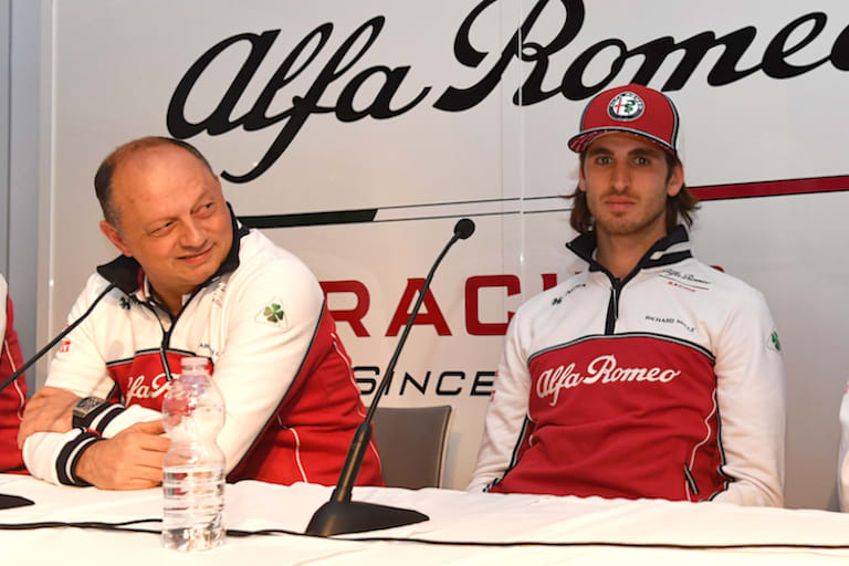 Fred Vasseur und Antonio Giovinazzi