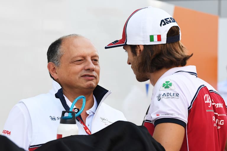 Fred Vasseur mit Antonio Giovinazzi