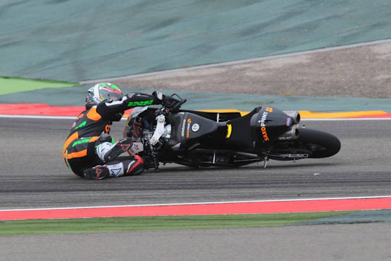 Efren Vazquez stürzte in Aragón