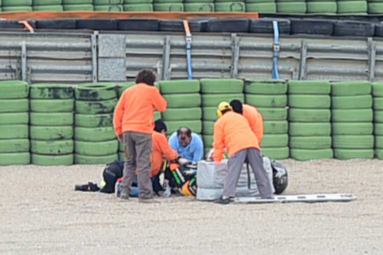 Vazquez' Crash in Valencia