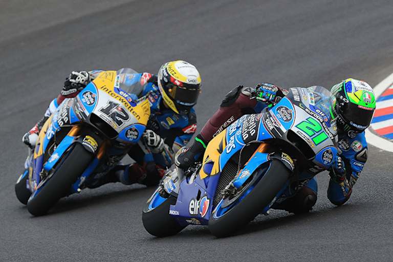 Das MotoGP-Duo Morbidelli (21) und Lüthi (12)