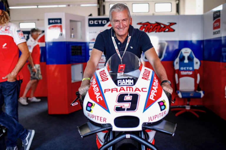 Alberto Vergani auf der Ducati von Petrucci