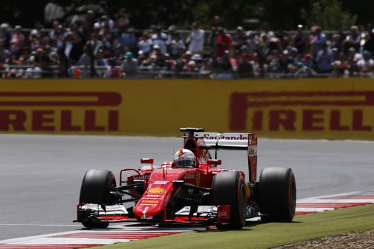 Sebastian Vettel in Silverstone 2015