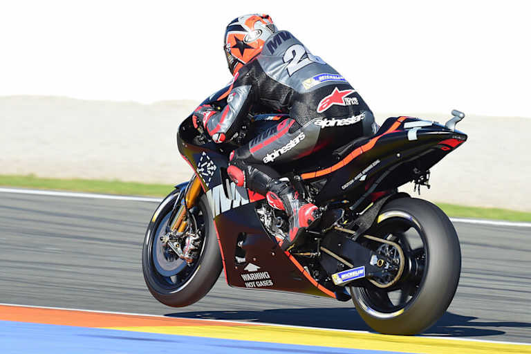 Maverick Viñales auf der Yamaha in Valencia