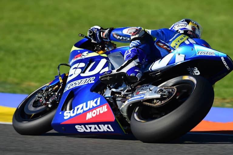 Hält auf den Michelin-Reifen vorne mit: Maverick Vinales (Suzuki)
