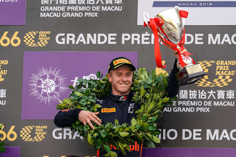 Juri Vips nach seinem zweiten Platz in Macau 2019