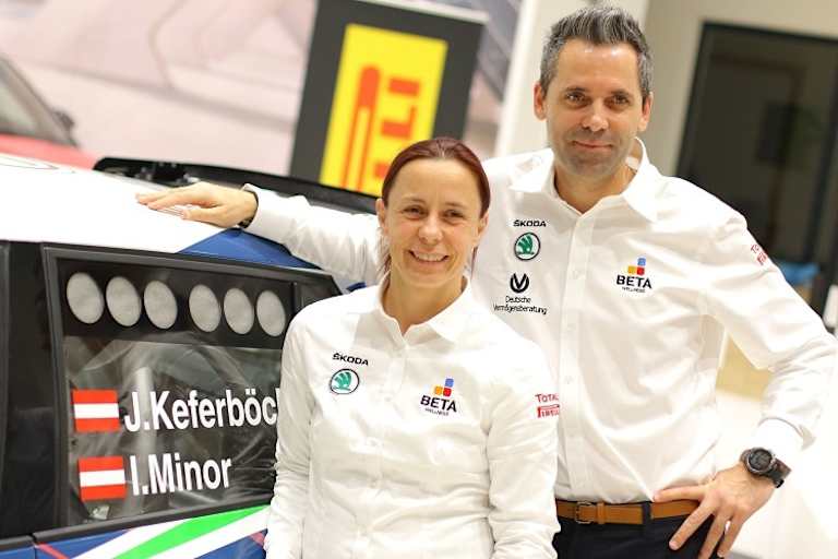 Ilka Minor mit Vorjahressieger Johannes Keferböck