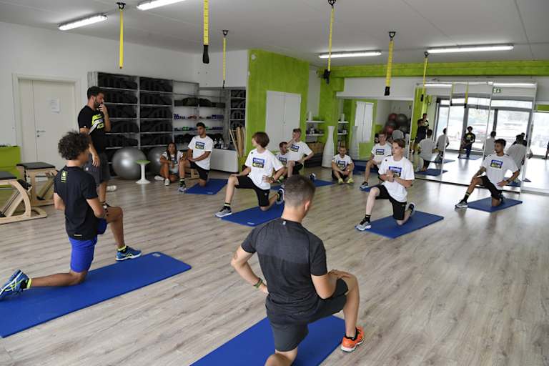 Auch im Fitness-Centre musste geschwitzt werden