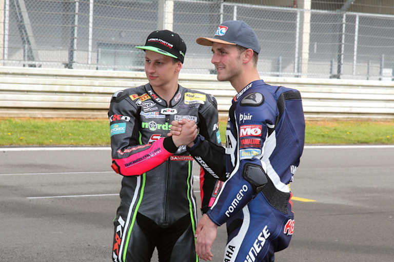 Chris Stange und Kevin Wahr (v.li.)