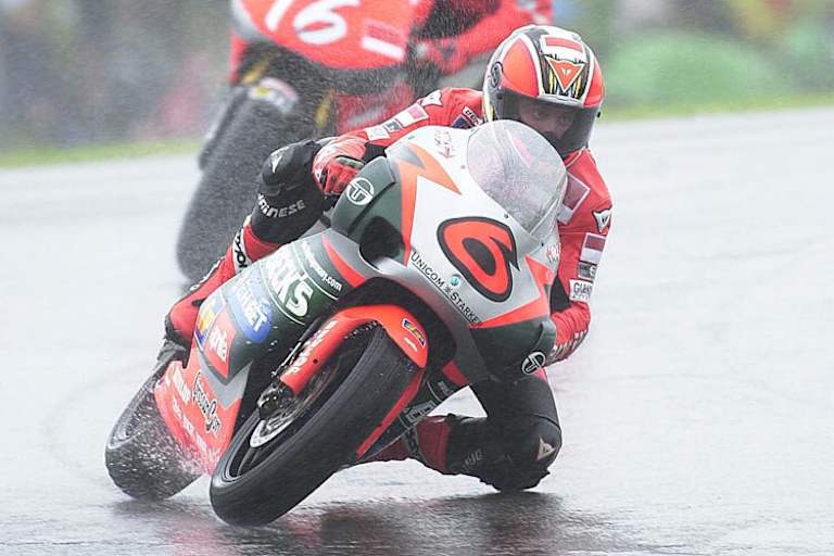 Ralf Waldmann zauberte 2000 im Regen von Donington