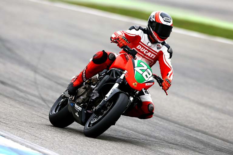 Der 20-fache GP-Sieger war schon in Schleiz und in Hockenheim im Einsatz