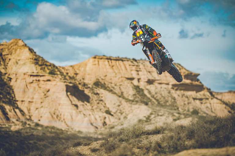 Matthias Walkner beim Dakar-Training