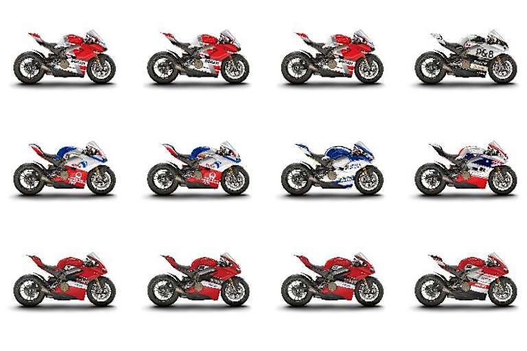 So sehen die zwölf Bikes der Race-of-Champions-Teilnehmer aus 