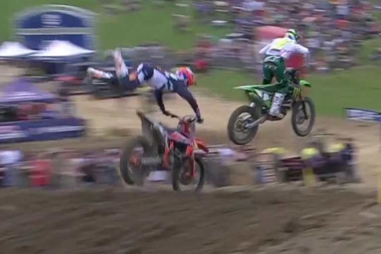 Cooper Webb flog im ersten Lauf ab