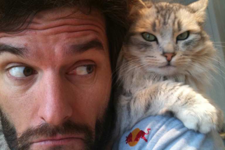 Mit Katzen hats Webber in der Regel nicht so