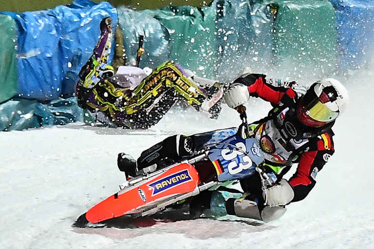 Deutschlands einziger GP-Fahrer: Hans Weber (re.)