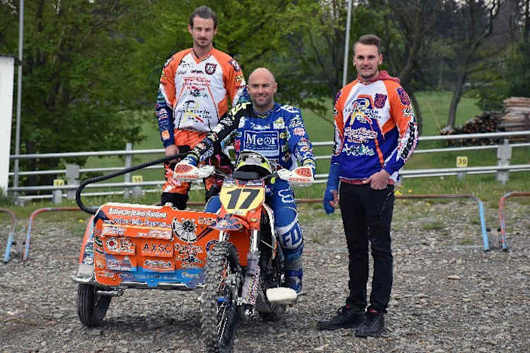 Weltmeister am Start – Tobias Lange, Jan Hendrickx, Tim Prümmer (v.li.)
