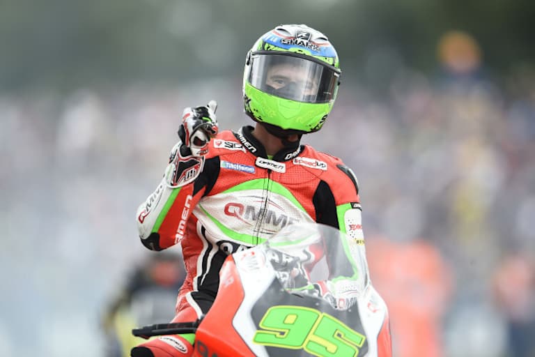 West nach seinem Sieg in Assen