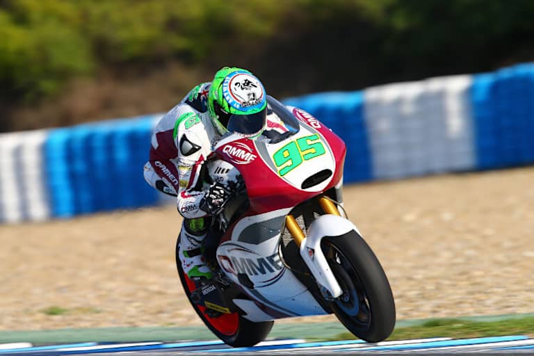 Anthony West beim Jerez-Test im November 2013