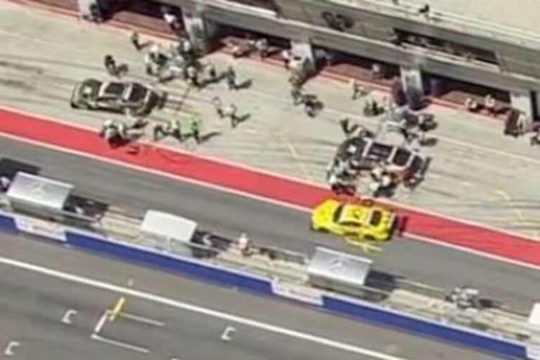 Das Beweisfoto von Mercedes zum Unsafe Release