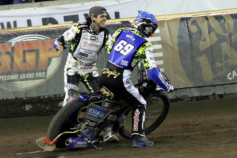 Tai Woffinden (li.) und Jason Doyle