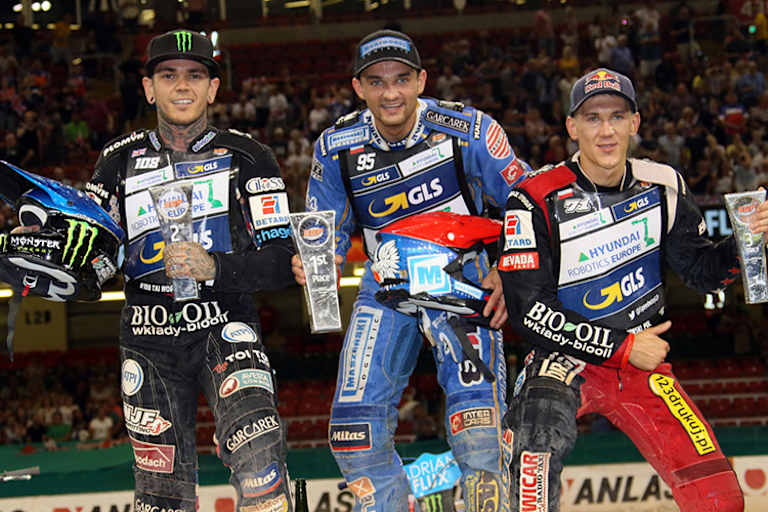 Die Top-3 von Cardiff: Tai Woffinden, Bartosz Zmarzlik und Maciej Janowski