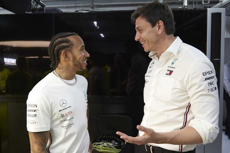 Toto Wolff und Lewis Hamilton