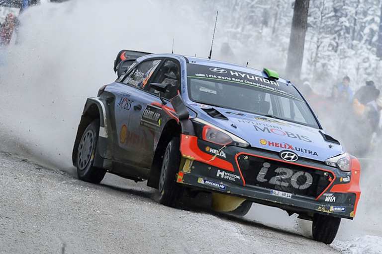 Entwickelt sich zum gefährlichen Gegner von Dauersieger Sébastien Ogier – Hyundai-Pilot Hayden Paddon  