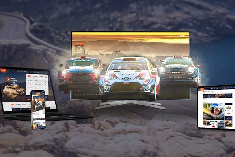 Die neu gestaltete Webseite von wrc.com