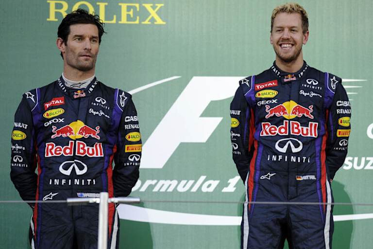 Sebastian Vettel und Mark Webber
