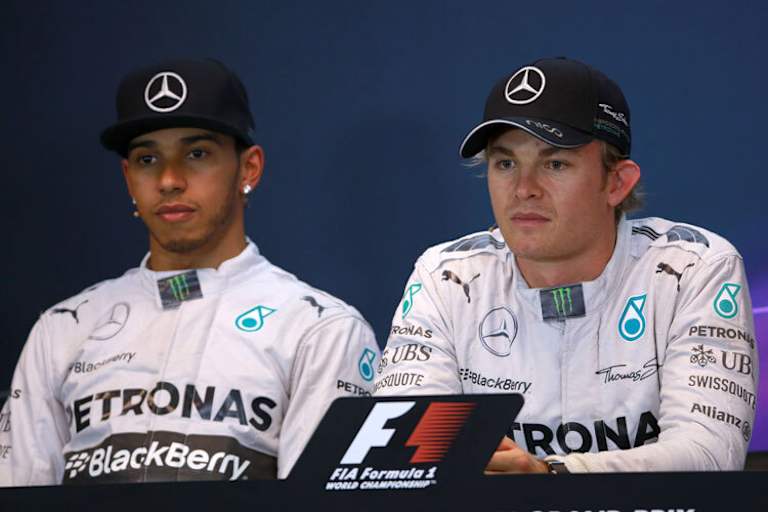 Nico Rosberg und Lewis Hamilton