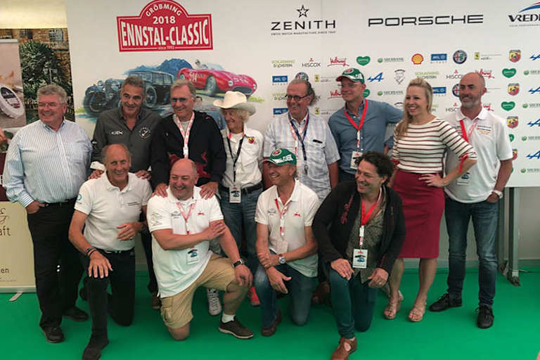 Die Prominenz im Ennstal: Von Franz Wurz über Quester bis zu Brabham und Stuck