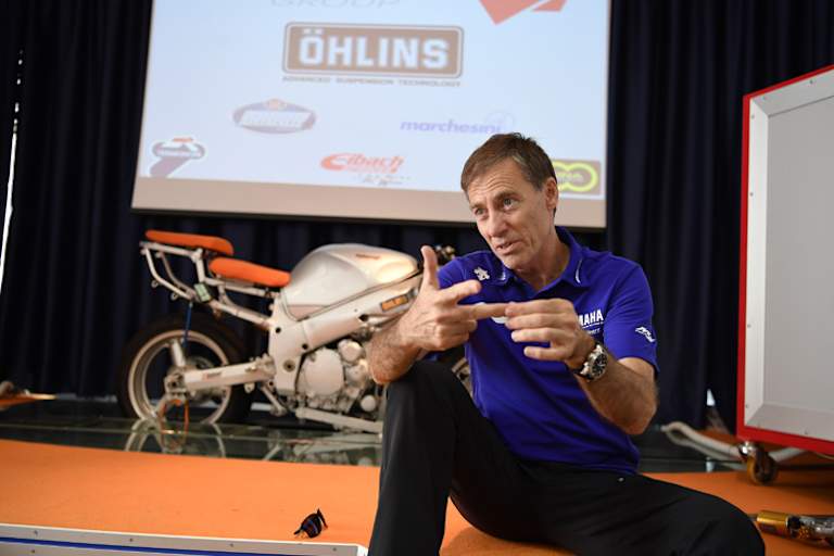 Yamaha-Rennchef Lin Jarvis gab Unterricht