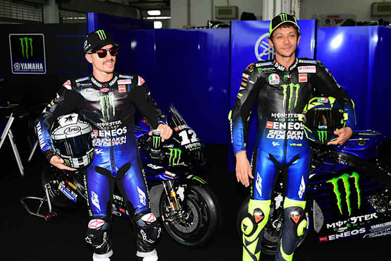 Maverick Viñales und Valentino Rossi