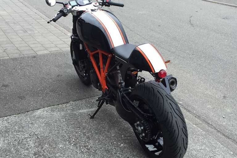 Über 200 Arbeitsstunden steckte Sigi Zachmann in dieses Motorrad