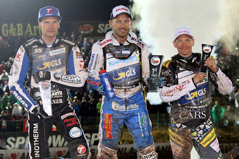Die Top-3 von Malilla: Matej Zagar, Nicki Pedersen und Fredrik Lindgren