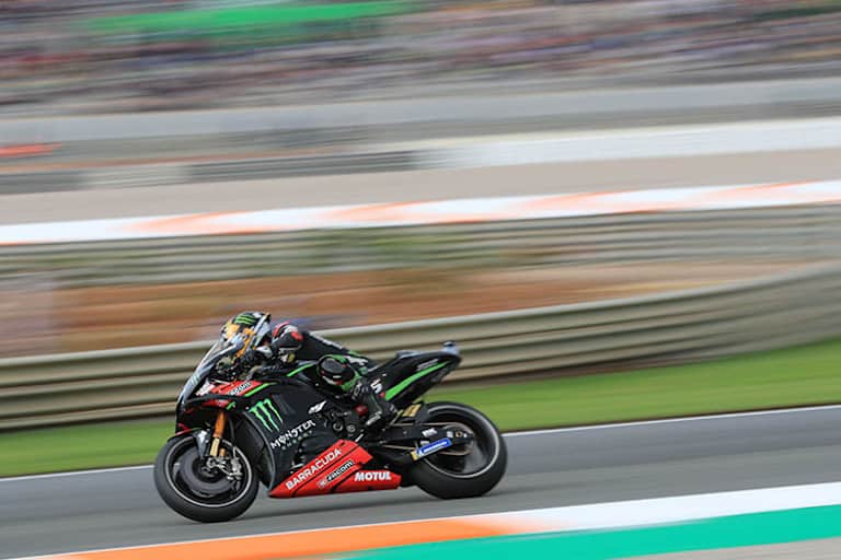 Johann Zarco beim Finale in Valencia auf der Tech3-Yamaha: Er schaffte sechs Podestplätze auf der M1-Yamaha