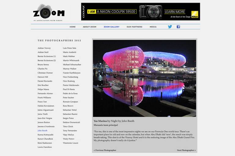 John Booth staut über das Yas Hotel