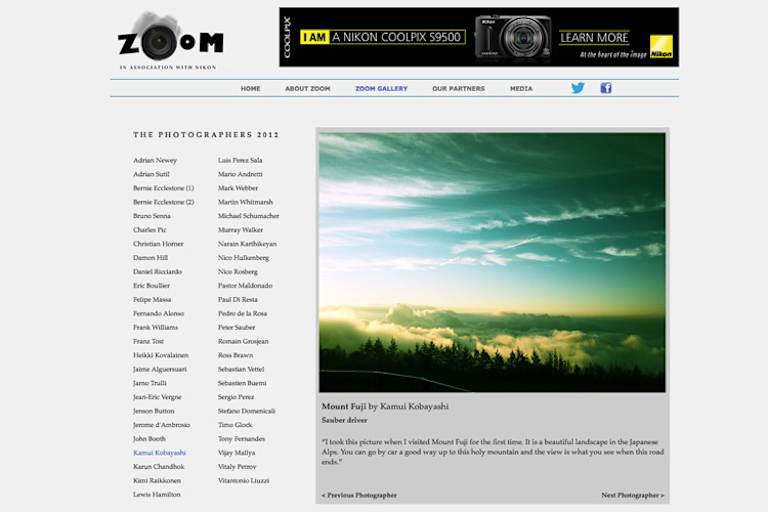 Kamui Kobayashi ist ein Natur-Fan