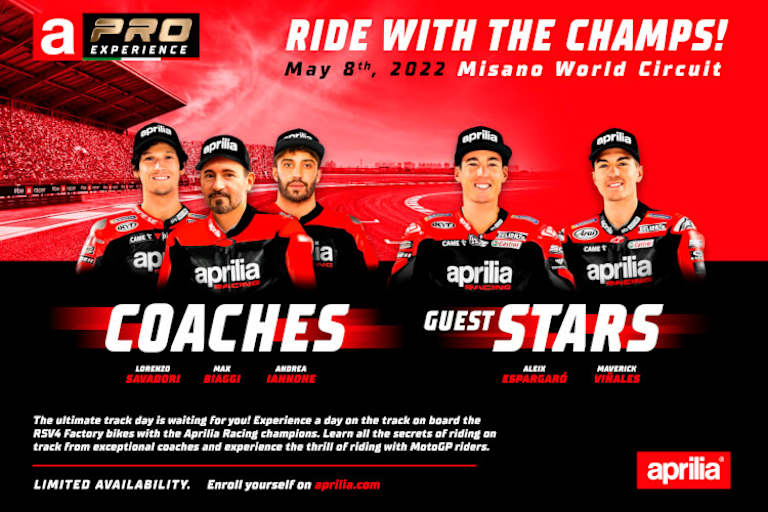 «Aprilia Pro Experience» mit hochkarätigen Namen