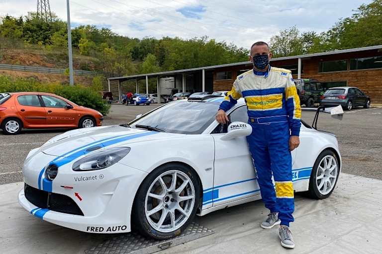 Zelindo Melegari pilotiert die Alpine