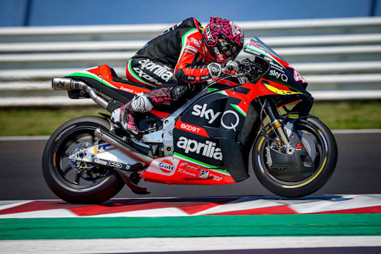 In Misano testete Aleix Espargaró in dieser Woche ausführlich die RS-GP20