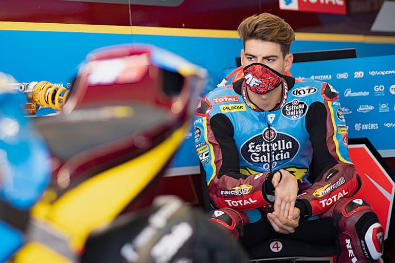 Ein nachdenklicher Augusto Fernandez in der Box von MarcVDS
