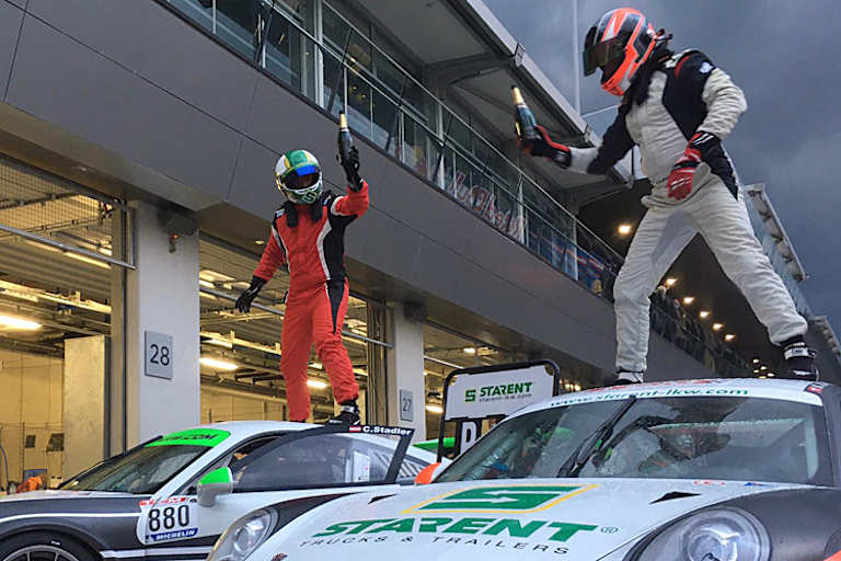 Auf dem Red Bull Ring feierten Stadler und Klaffenböck ausgelassen ihren Erfolg