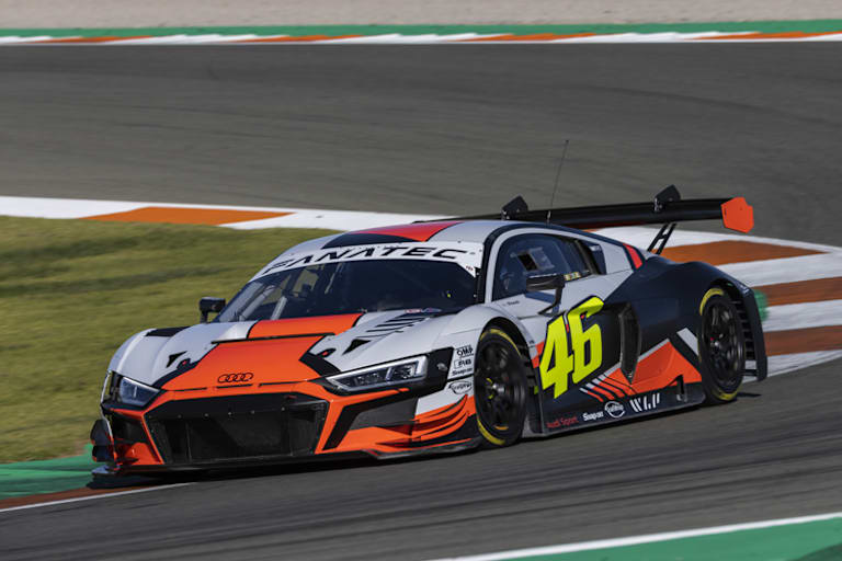 Valentino Rossi in Valencia im Audi R8 LMS GT3