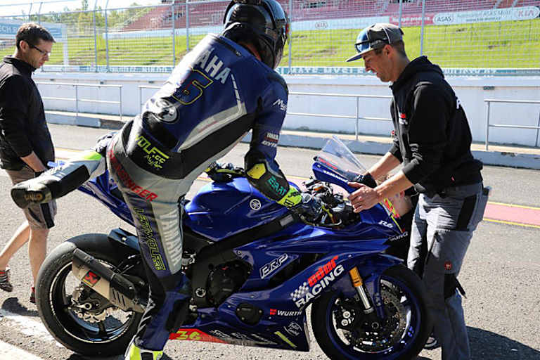 Gradinger beim ersten Test in Most